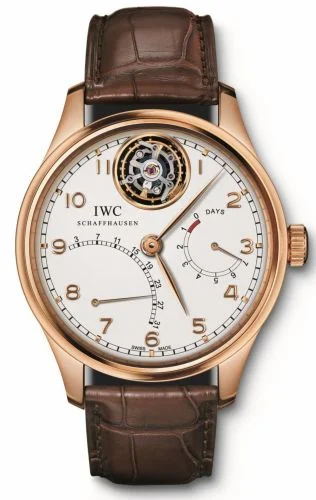 IWC Portuguese Tourbillon Mystère Rétrograde Red Gold / Silver IW5044-02 (5044-02, IW504402)